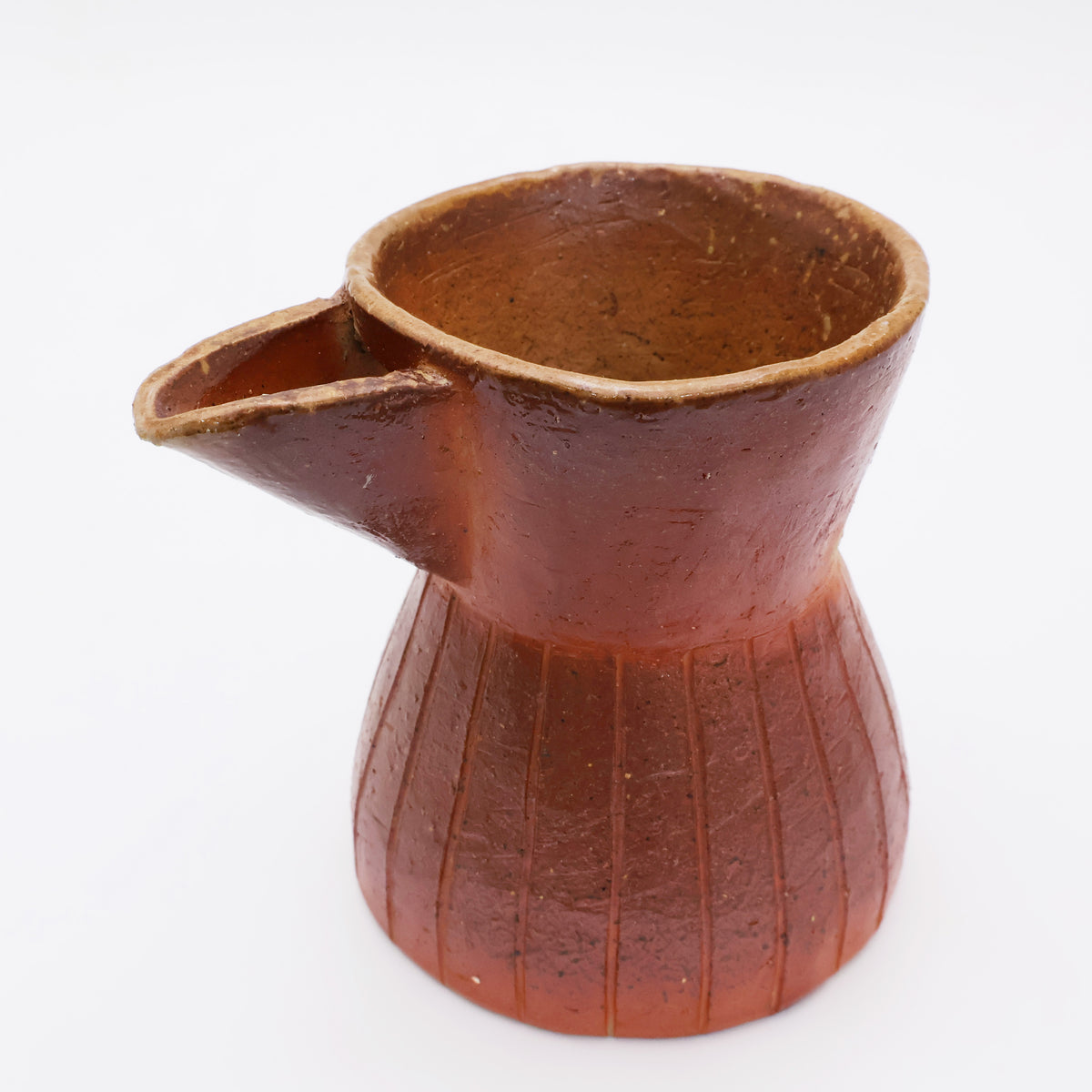 Bizen Ware | Japanese Handmade Pottery | Ceramic Pouring Pot | Coffee & Tea Serving Pitcher | Japanese Sake Pourer | Unglazed Stoneware | Yayoi Shimizu Made in Japan