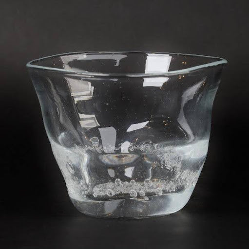 Handcrafted Blown Glass｜Handmade Blown Glass Rock Glass | Artisanal Blown Glass Rock Glass | Made in Japan