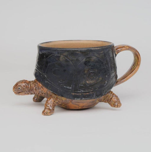 Utsuwa Zoo Turtle Mug | Handmade Japanese Pottery | Unique Animal Mug | Gift from Japan